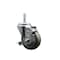 Service Caster 35 Inch Gray Polyurethane Wheel Swivel 34 Inch Threaded Stem Caster with Brake SCC SCC-TS20S3514-PPUB-TLB-34212 - alternate 1
